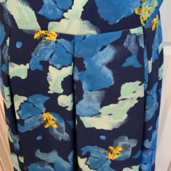 Charming Charlie dress women size Small sleeveless blue floral print . - Picture 7 of 11